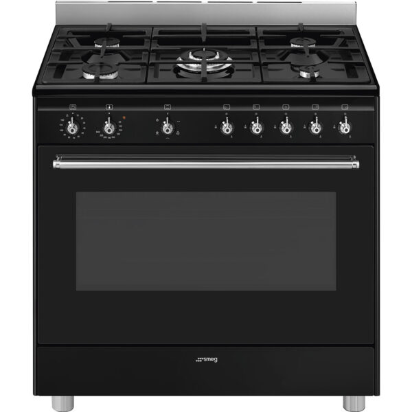 Cooker with Gas Hob | Black
