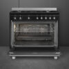 Cooker with Gas Hob | Black