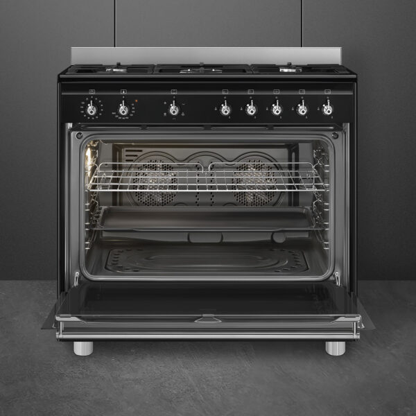 Cooker with Gas Hob | Black