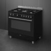 Cooker with Gas Hob | Black