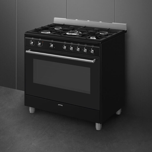 Cooker with Gas Hob | Black